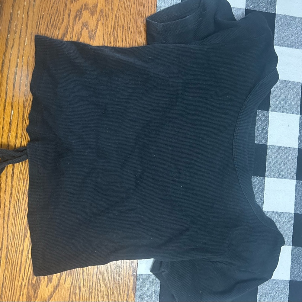 Wild Fable Black Crop Top